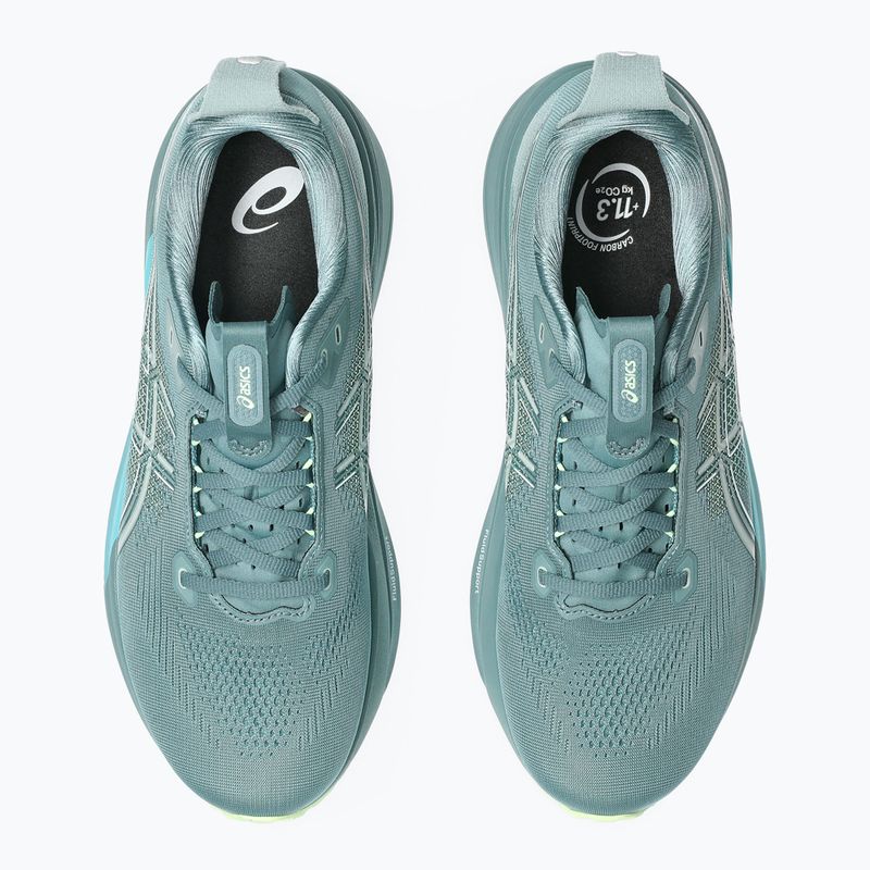 Мъжки обувки за бягане ASICS Gel-Kayano 33 foggy teal/illuminate yellow 5