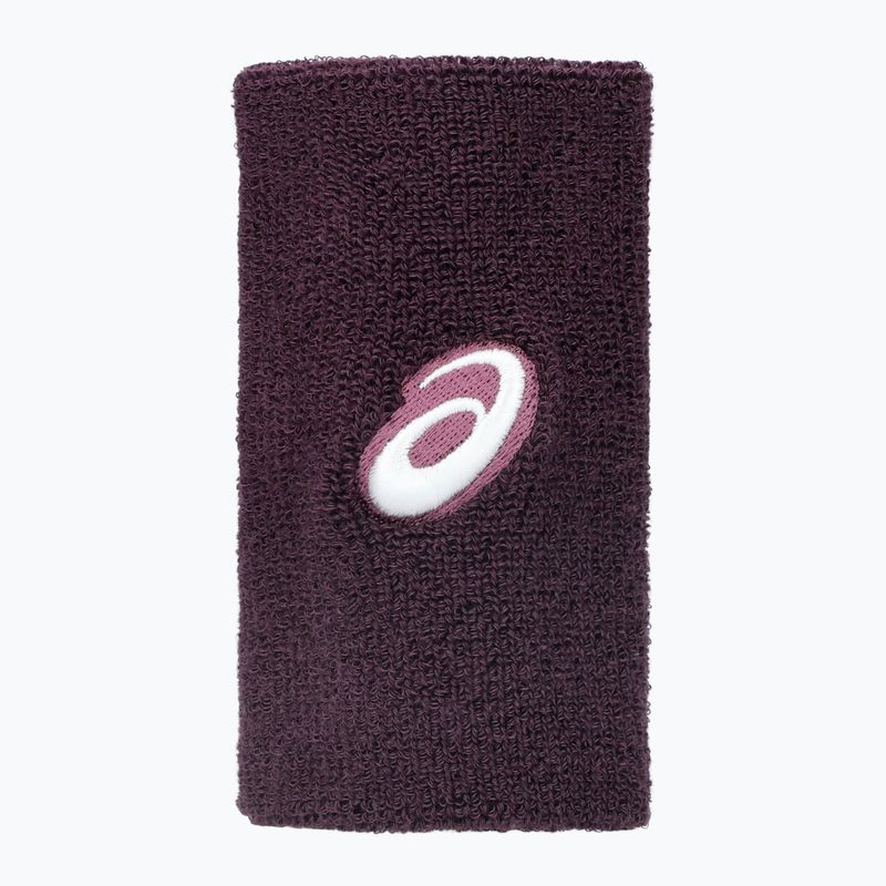 Хавлиени ленти за китка ASICS Wrist Band Long 2 pcs. dark aubergine
