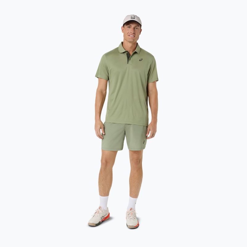 Мъжка поло тениска ASICS Court Polo khaki green 2