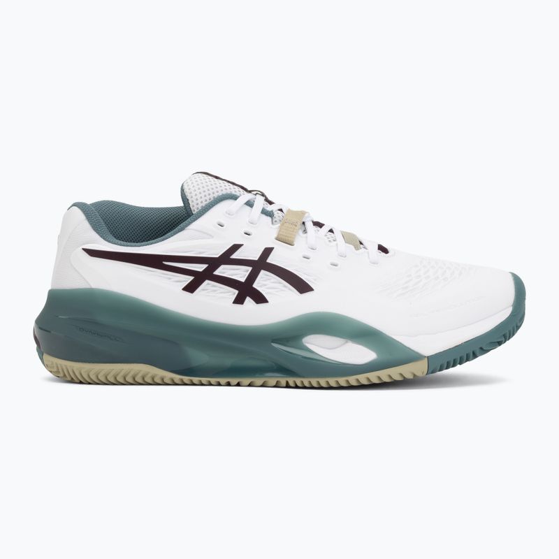 Мъжки обувки за тенис ASICS Gel-Resolution X Clay white/dark aubergine 2