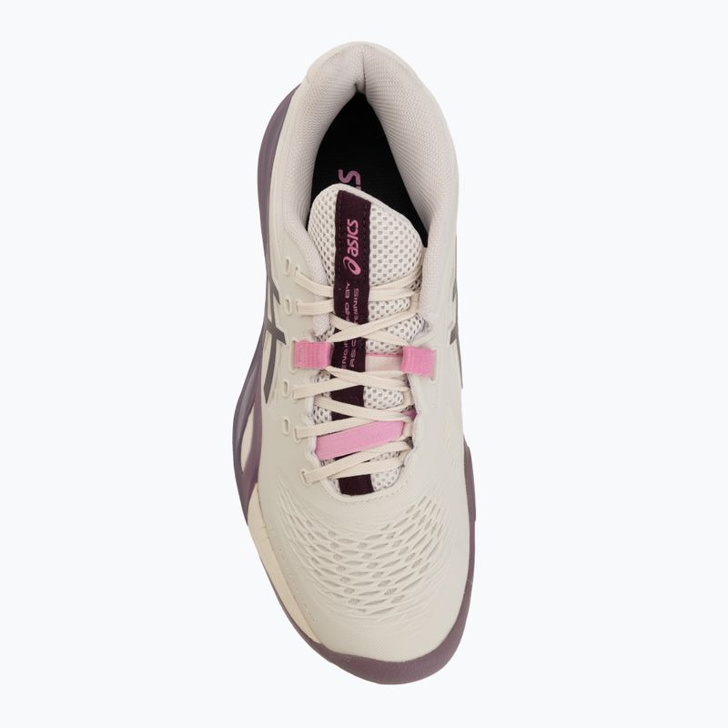 Дамски обувки за тенис ASICS Gel-Resolution X soft oat/dark aubergine 5