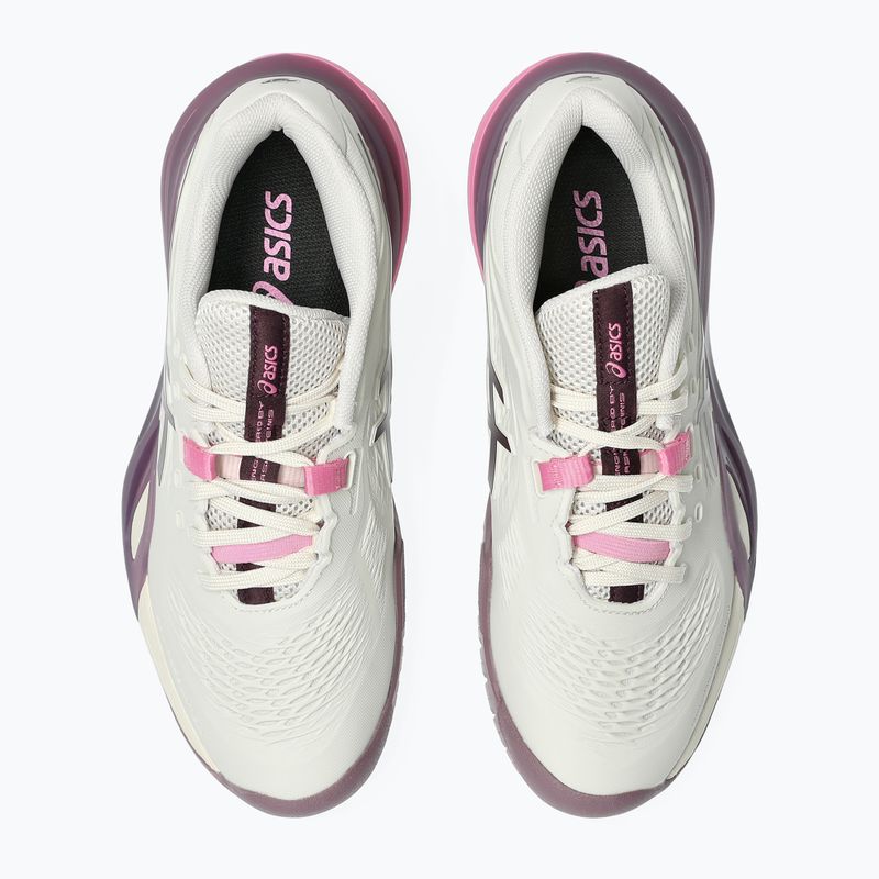 Дамски обувки за тенис ASICS Gel-Resolution X soft oat/dark aubergine 4