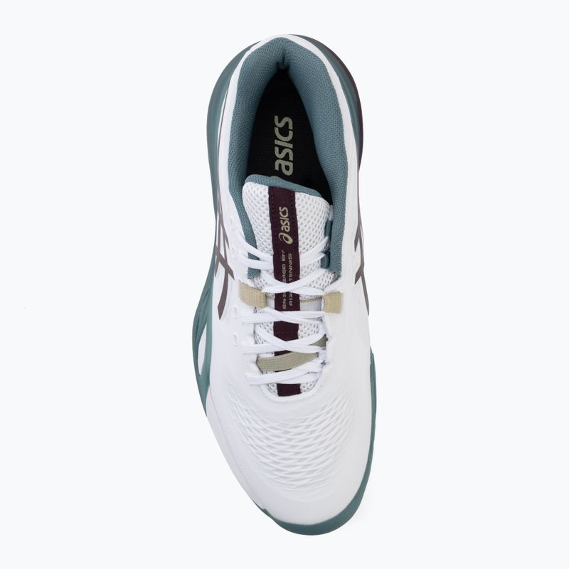 Мъжки обувки за тенис ASICS Gel-Resolution X white/dark aubergine 5