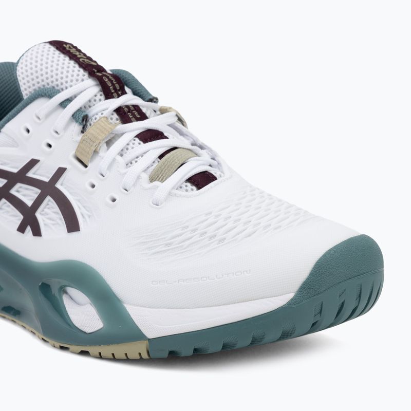 Мъжки обувки за тенис ASICS Gel-Resolution X white/dark aubergine 7