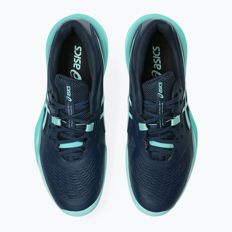 Мъжки обувки за тенис ASICS Gel-Resolution X Clay night sky/illuminate mint 4