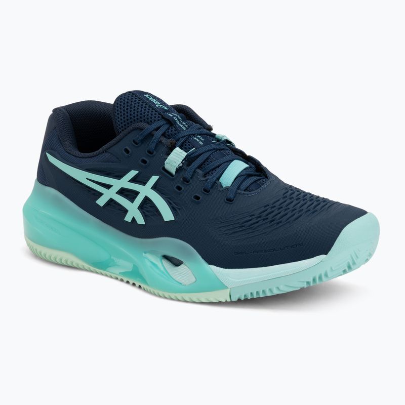 Мъжки обувки за тенис ASICS Gel-Resolution X Clay night sky/illuminate mint