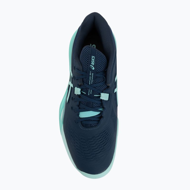 Мъжки обувки за тенис ASICS Gel-Resolution X Clay night sky/illuminate mint 5
