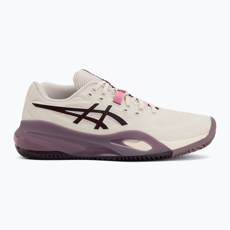 Дамски обувки за тенис ASICS Gel-Resolution X Clay soft oat/dark aubergine 2