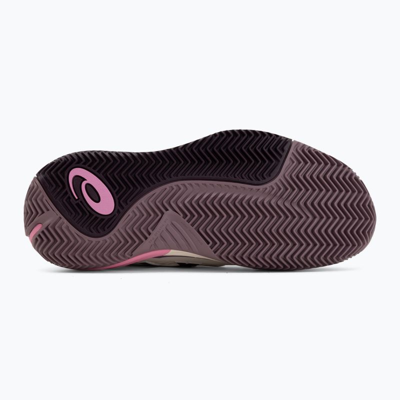 Дамски обувки за тенис ASICS Gel-Resolution X Clay soft oat/dark aubergine 4