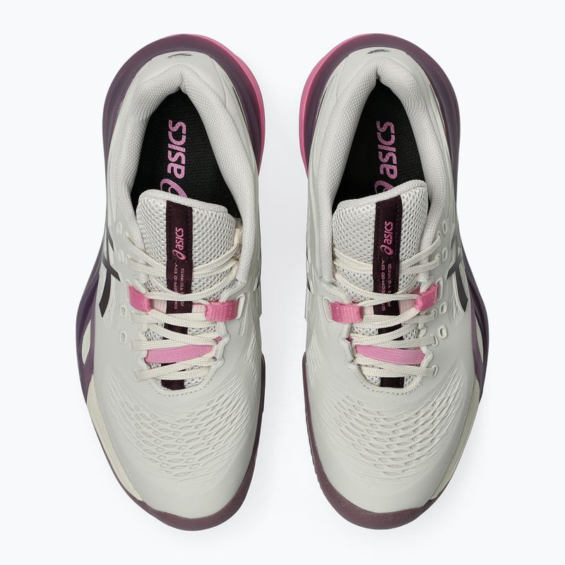 Дамски обувки за тенис ASICS Gel-Resolution X Clay soft oat/dark aubergine 4