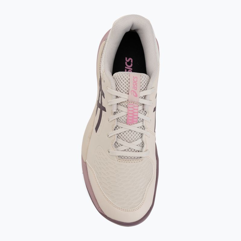 Детски обувки за тенис ASICS Gel-Resolution X GS soft oat/dark aubergine 5