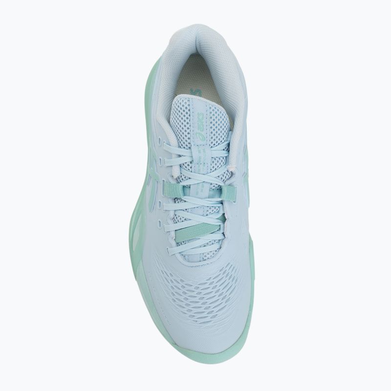 Дамски обувки за тенис ASICS Gel-Resolution X light blue/oasis green 5