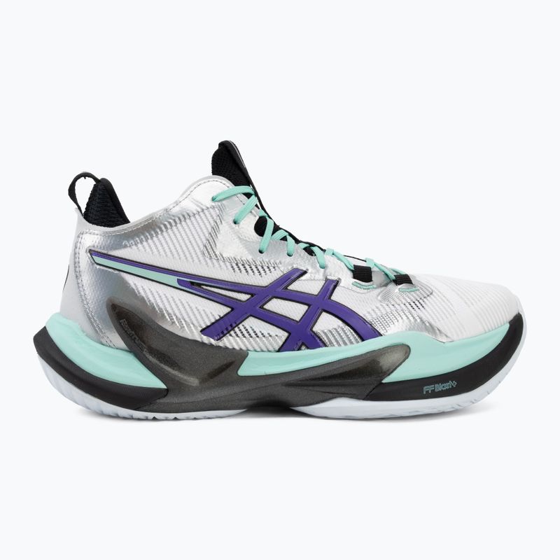Мъжки обувки за волейбол ASICS Metarise 2 white/radiant amethyst 2
