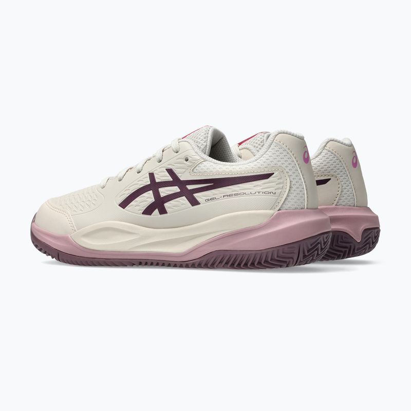 Детски обувки за тенис ASICS Gel-Resolution X GS Clay soft oat/dark aubergine 3