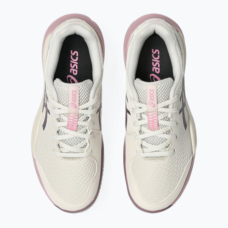 Детски обувки за тенис ASICS Gel-Resolution X GS Clay soft oat/dark aubergine 5