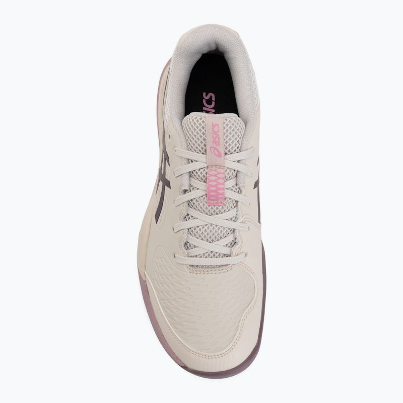 Детски обувки за тенис ASICS Gel-Resolution X GS Clay soft oat/dark aubergine 5