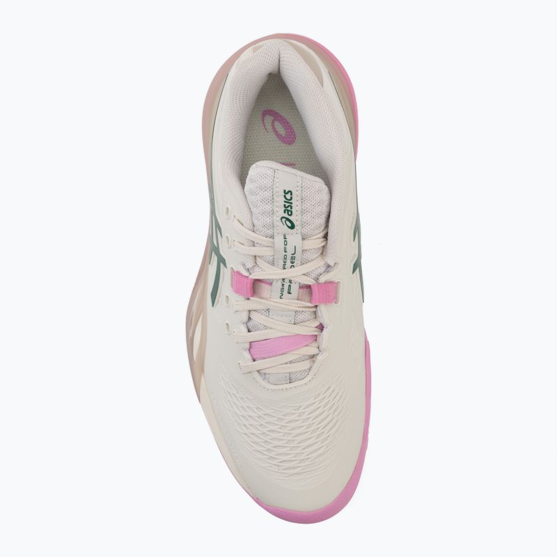 Дамски обувки за падел Asics Gel-Resolution X Padel Soft Oat/Jewel Green 5