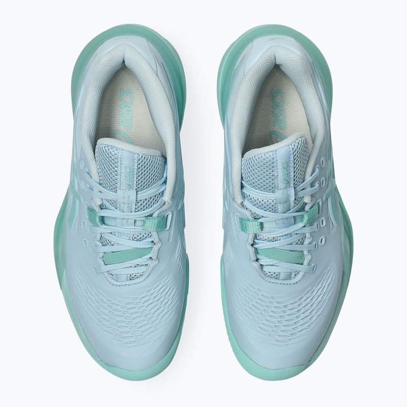 Дамски обувки за тенис ASICS Gel-Resolution X Clay light blue/oasis green 4