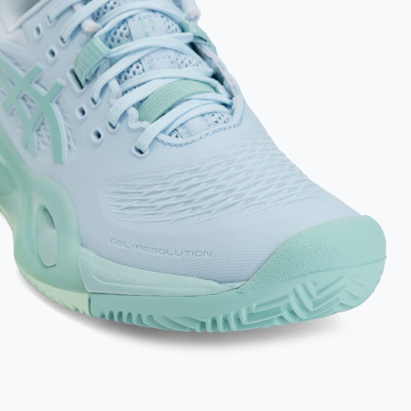 Дамски обувки за тенис ASICS Gel-Resolution X Clay light blue/oasis green 7