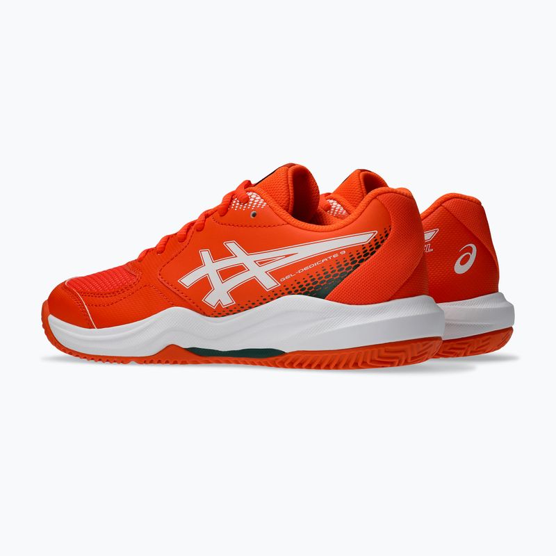 Обувки за падел ASICS Gel-Dedicate 9 Padel GS energy orange/white 3