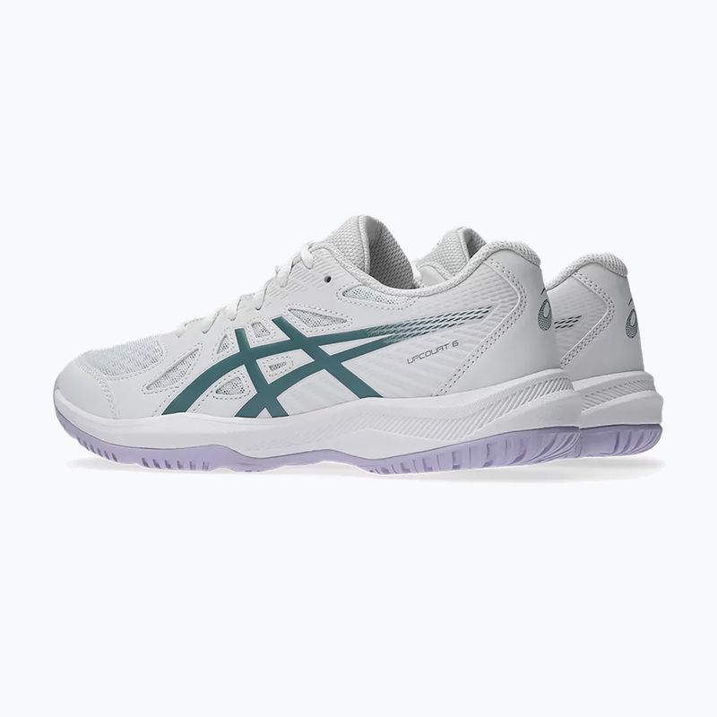 Дамски обувки ASICS Upcourt 6 white/foggy teal 4