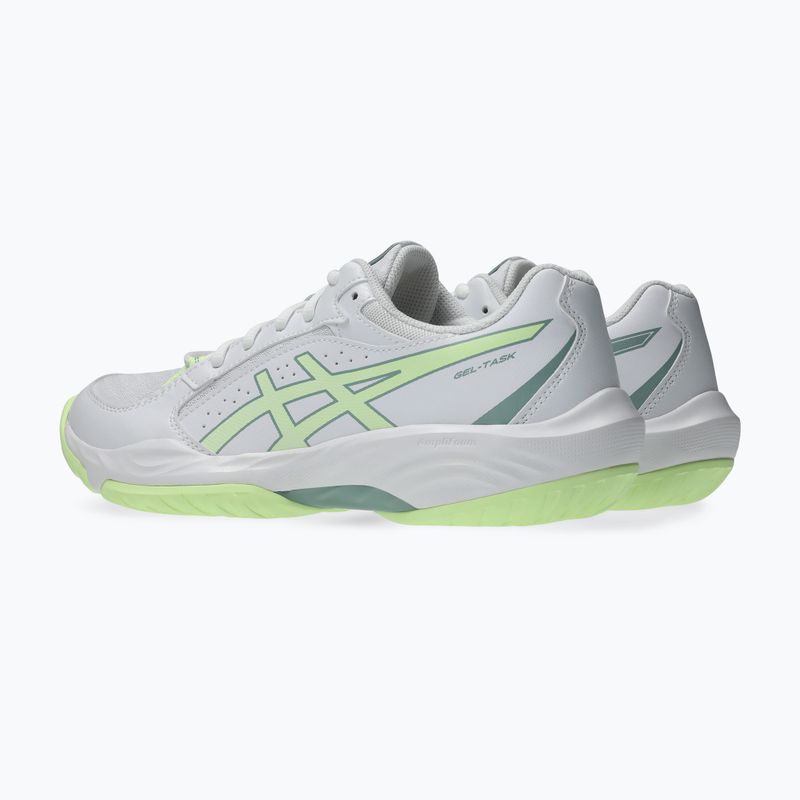 Дамски обувки за волейбол ASICS Gel-Task 5 white/illuminate yellow 4