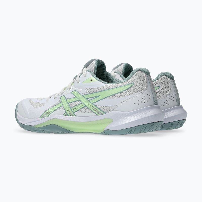 Дамски обувки за волейбол ASICS Gel-Tactic 13 white/illuminate yellow 4