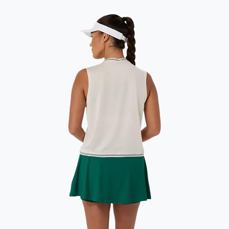 Дамска тениска/фланелка за тенис ASICS Game Sleeveless Top W soft oat 2