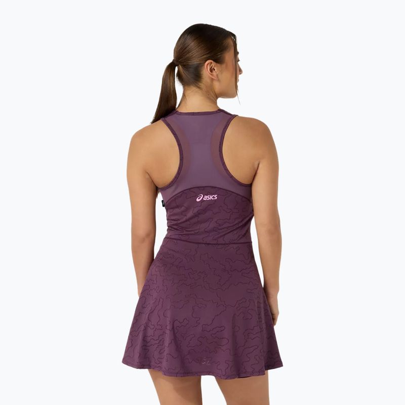 Тенис рокля ASICS Match Jacquard Dress Dark Aubergine 2