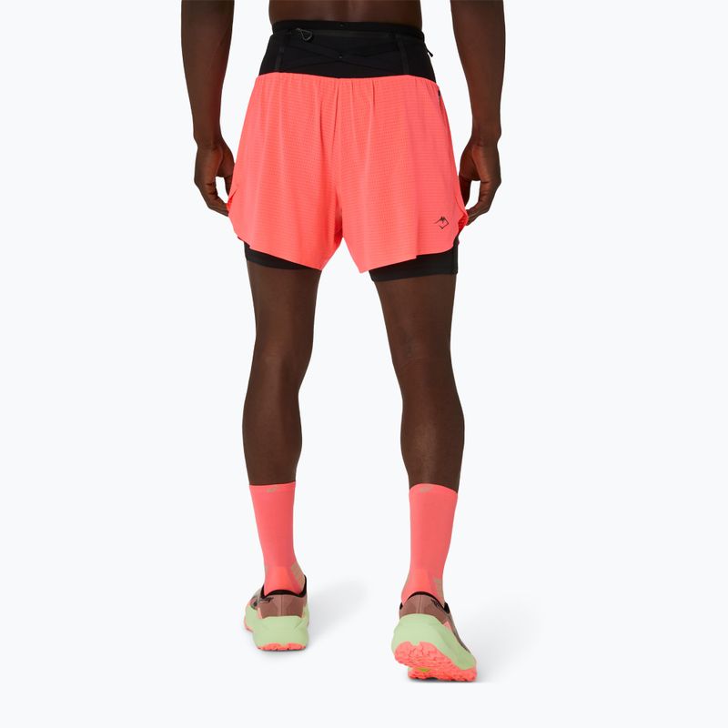 Мъжки шорти за бягане ASICS Fujitrail Elite blazing coral 2