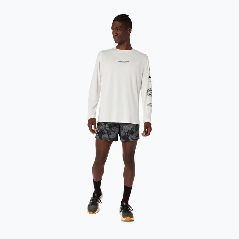 Мъжка блуза за бягане с дълъг ръкав Asics Fujitrail Logo Ls Top Cream 2