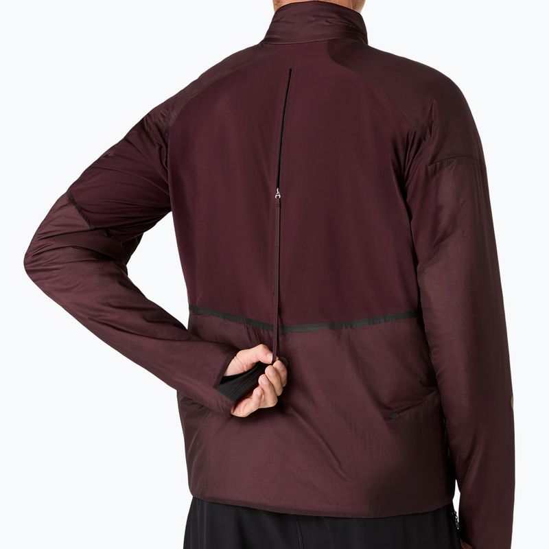 Мъжко яке за бягане ASICS Road Winter Jacket dark currant 8
