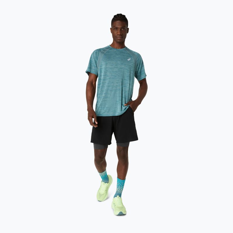 Koszulka do biegania męska ASICS Road foggy teal 2