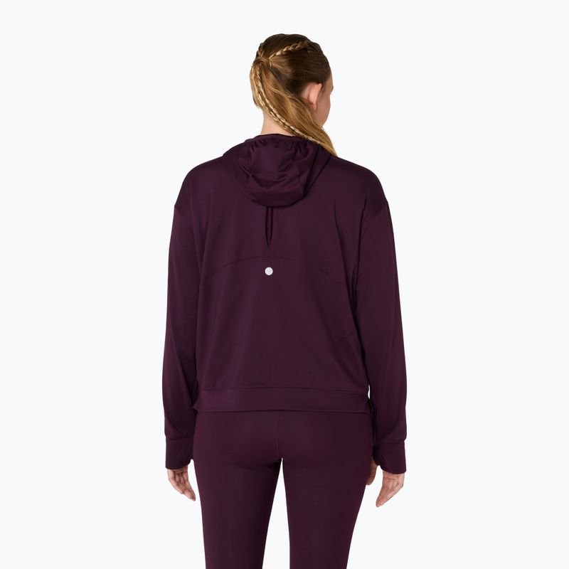 Дамски суитшърт за бягане ASICS Nagino Run Winter Hoodie dark aubergine 3