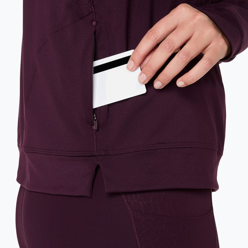 Дамски суитшърт за бягане ASICS Nagino Run Winter Hoodie dark aubergine 10