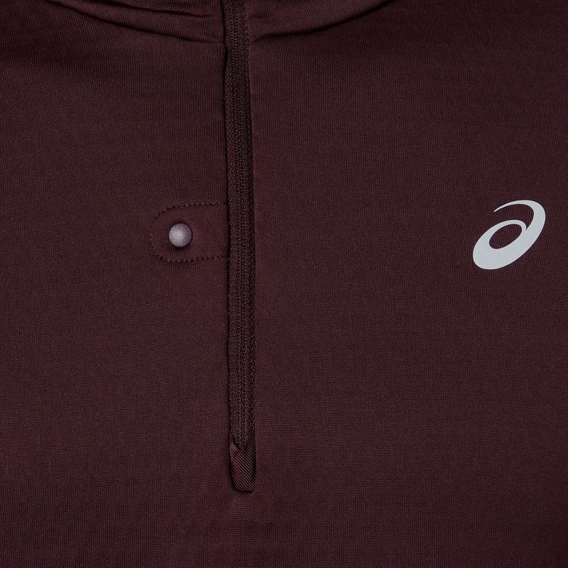 Мъжки суитшърт за бягане ASICS Road Winter Ls Hoodie dark currant 8