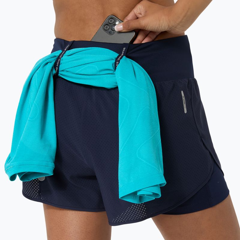Дамски шорти за бягане Asics Road 2-N-1 3.5In Short Midnight 5