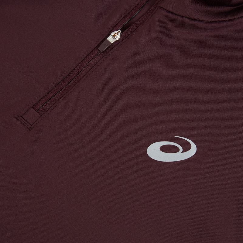 Мъжки суитшърт за бягане ASICS Core Ls 1/2 Zip Winter Top dark currant 3