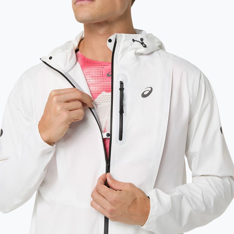 Мъжко яке за бягане ASICS Fujitrail Elite Waterproof Jacket cream 9