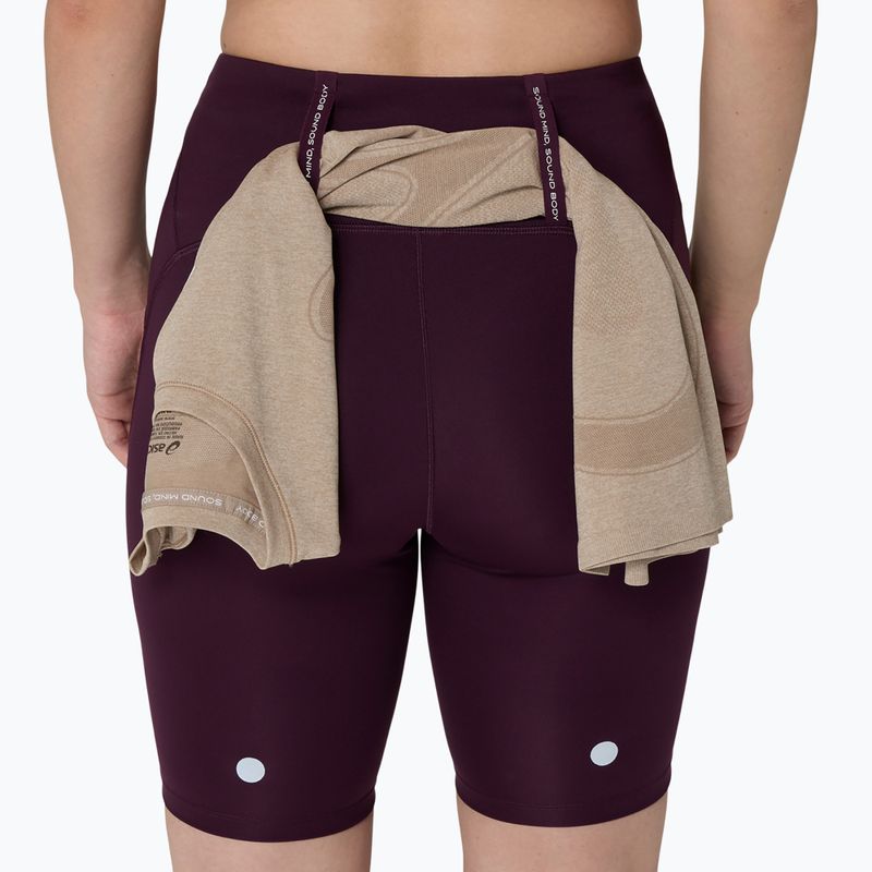 Дамски шорти за бягане Asics Road High Waist 8In Sprinter dark aubergine 8