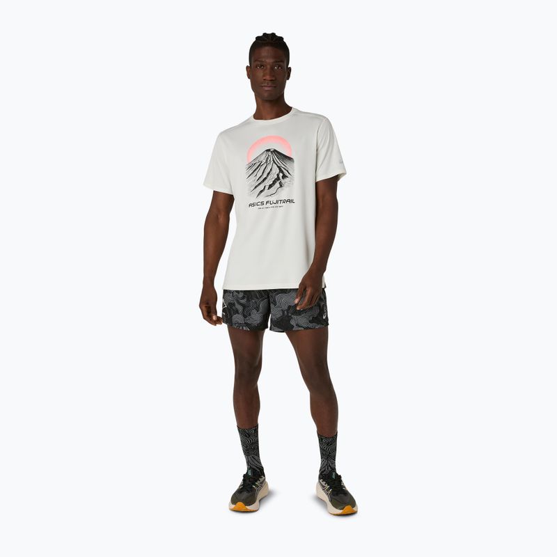 Мъжка тениска за бягане Asics Fujitrail Logo Ss Top Cream 2