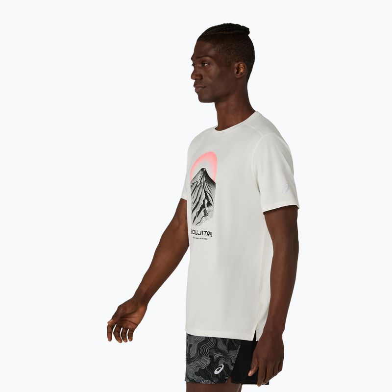 Мъжка тениска за бягане Asics Fujitrail Logo Ss Top Cream 4