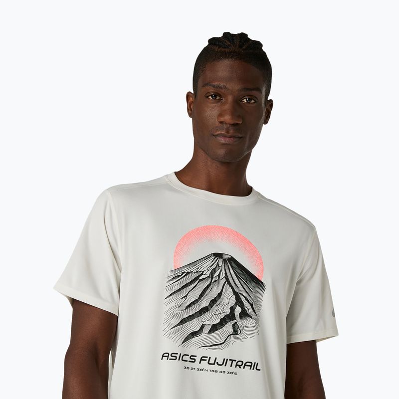 Мъжка тениска за бягане Asics Fujitrail Logo Ss Top Cream 5
