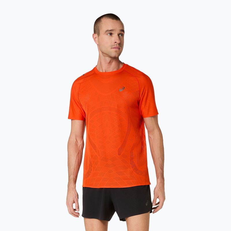 Мъжка тениска за бягане ASICS Metarun Top cherry tomato