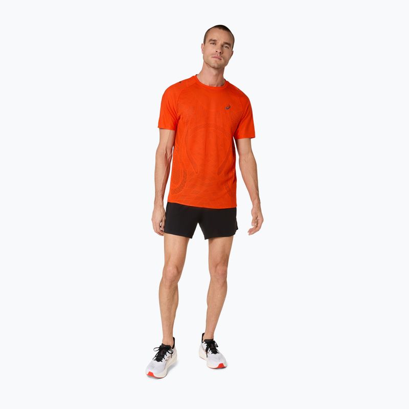 Мъжка тениска за бягане ASICS Metarun Top cherry tomato 2