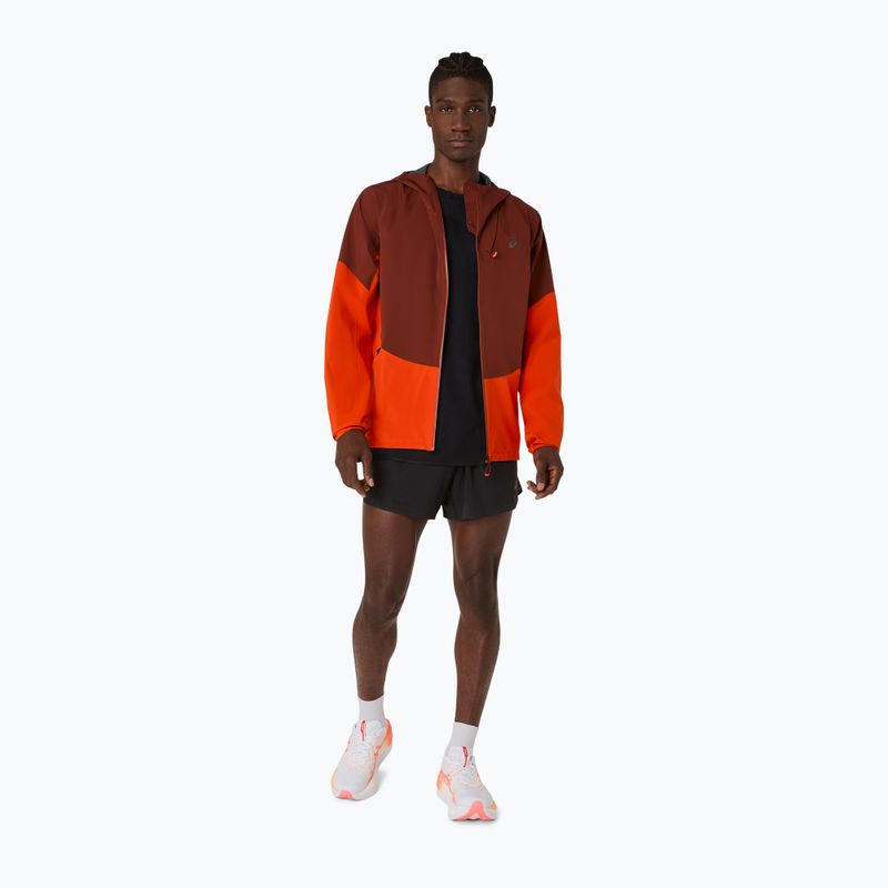 Мъжко яке за бягане ASICS Metarun Legend Jacket cherry tomato/singed red 2