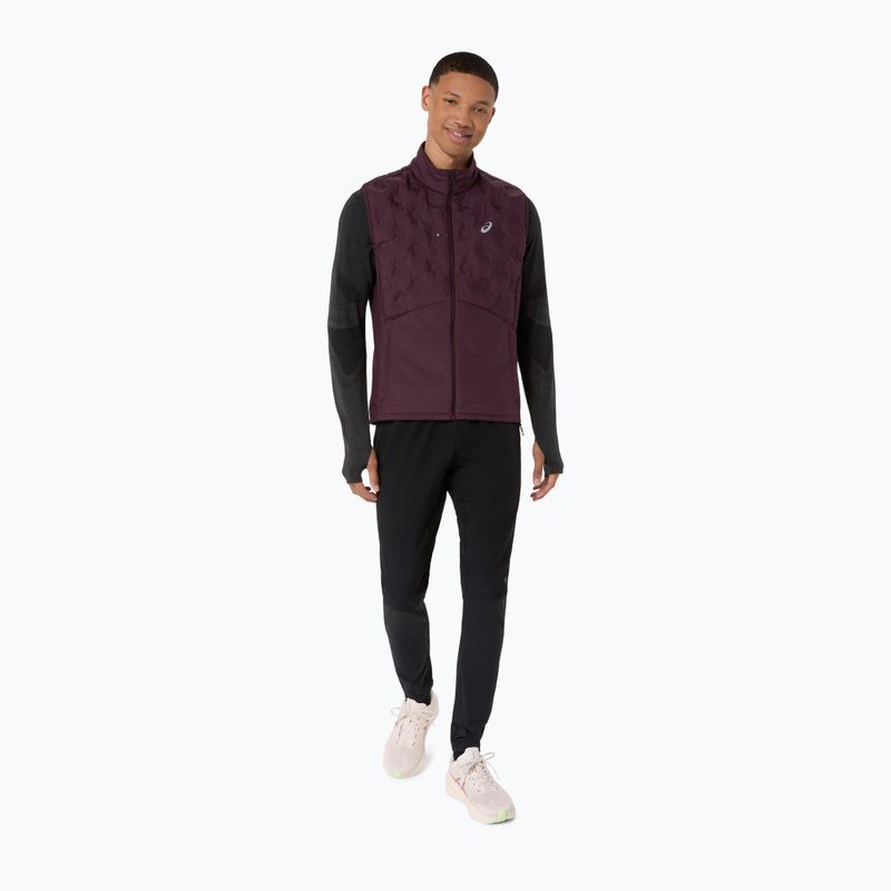 Мъжки елек за бягане Asics Road Winter Gilet dark currant 2