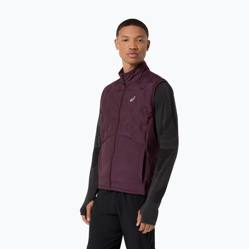 Мъжки елек за бягане Asics Road Winter Gilet dark currant 4