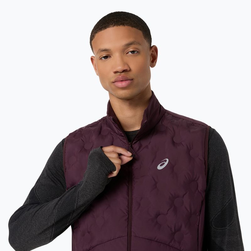 Мъжки елек за бягане Asics Road Winter Gilet dark currant 5