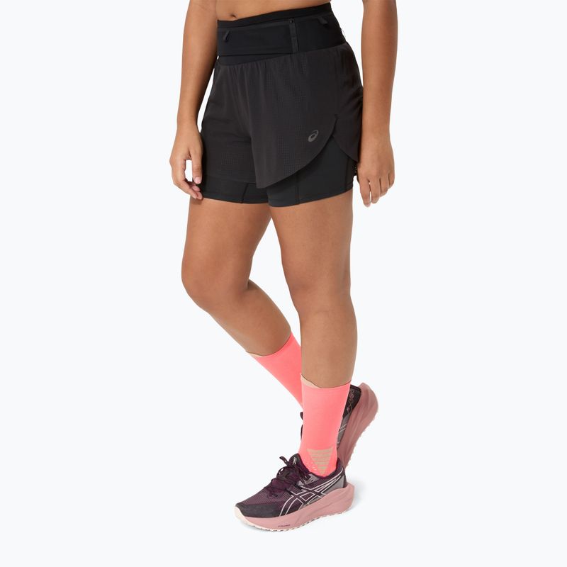 Дамски шорти за бягане ASICS Fujitrail Elite performance black 4